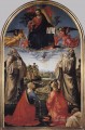 Christ au paradis avec quatre saints et un donateur Renaissance Florence Domenico Ghirlandaio
